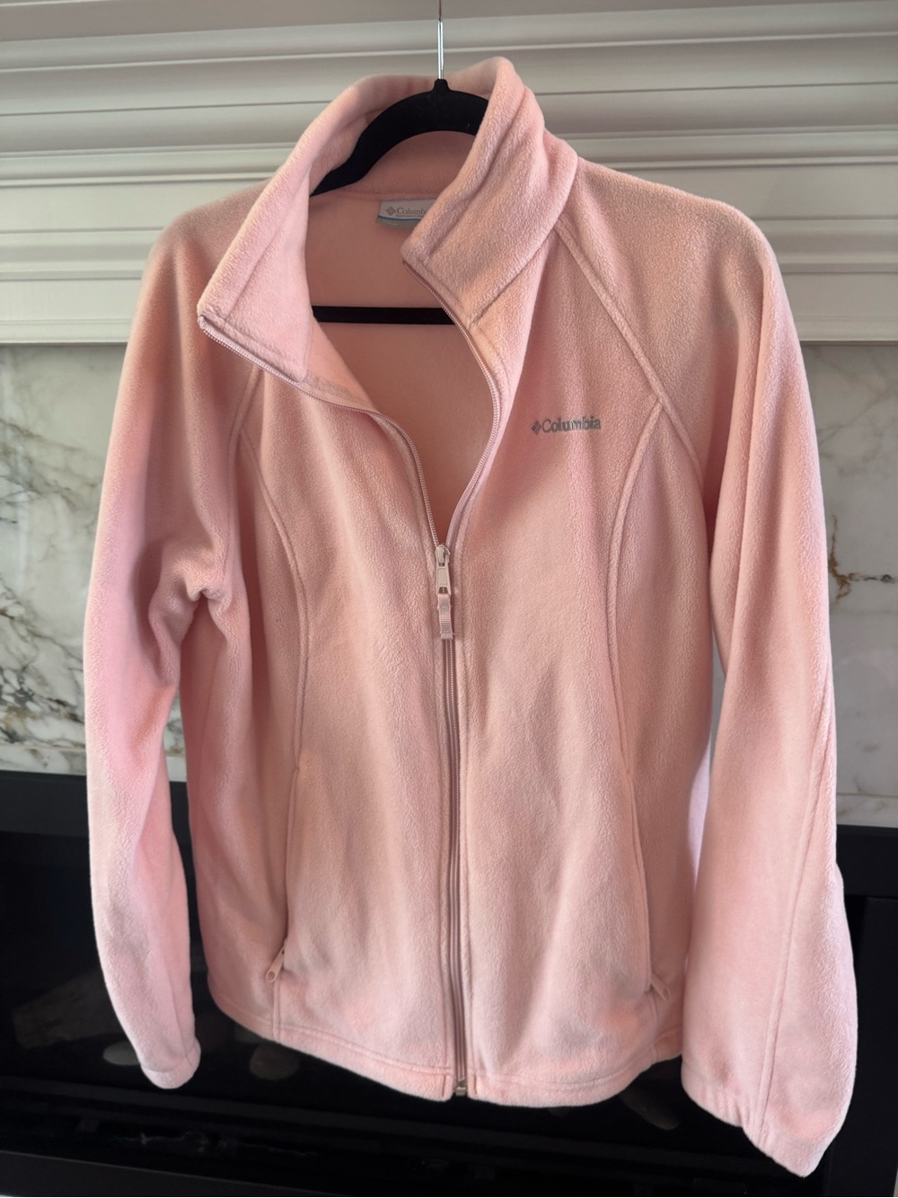 Columbia Light Pink Full-Zip Fleece Jacket